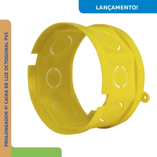 Prolongador para Caixa de Luz Octogonal Amarela PVC - site - 01